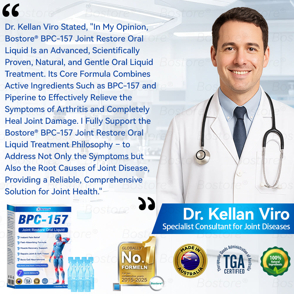 Bostore® BPC-157 Joint Restore Oral Liquid 𦴠Natural Peptide Support for Joints, Muscles, Recovery & Mobility