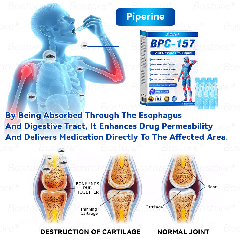 Bostore® BPC-157 Joint Restore Oral Liquid 🦴 Natural Peptide Support for Joints, Muscles, Recovery & Mobility